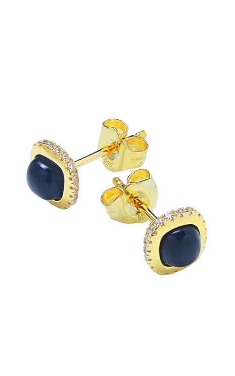 MIDNIGHT ONYX GLOW PIERCE Gold jewelry