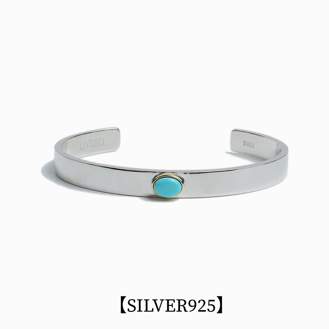 アクセサリー vintage turquoise silver925 bangle TURQUOISE CREST BANGLE【SILVER925】（Silver） | LIVREO